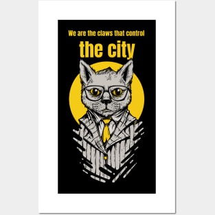 Mafia Cat Design Posters and Art